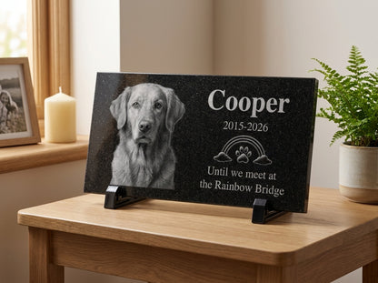 Personalized dog memorial stone made to order — ADFSTONE