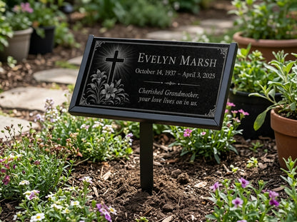 Engraved memorial stone for a loved one, made to order — ADFSTONE