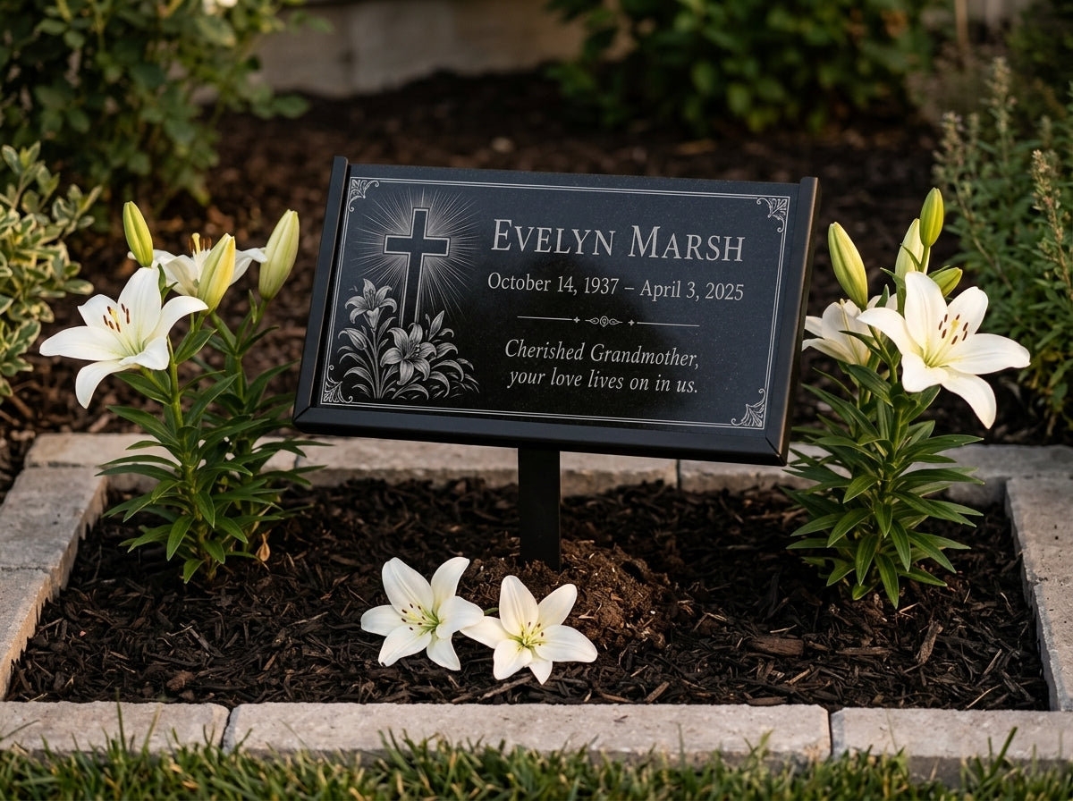 Personalized remembrance plaque for a grandmother — ADFSTONE