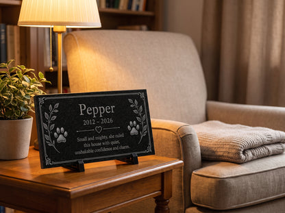 Personalized cat memorial stone made to order — ADFSTONE